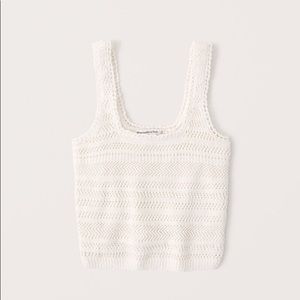 Abercrombie and Fitch Crochet Square Neck Top sz S